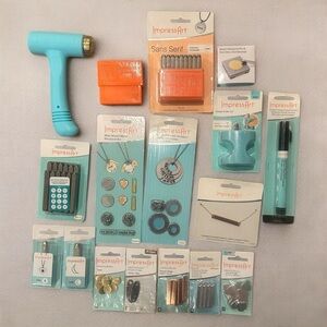 ImpressArt Lot Of Metal Stamping Jewelry Making Tools And Supplies